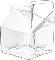 Sauce Boat Gravy Warmer Cream Pitcher Clear Glass Milk Cup High Temperature Unique Shape 12.8 Oz Ml Suitable for Coffee Milking Juice Etc. Gravy Bowl Milk Container (Size : Small)