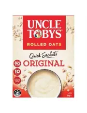 Uncle Toby Quick Oats Satchels Breakfast Cereal 10 Pack x 1