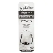Wishstone Onyx Cord Bracelet Stamina & Perseverance Accessories Women Black