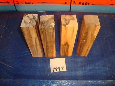 #7997 4, ambrosia wormy maple turning blocks L 6 3/4" W 1 1/2" T1 1/2"