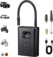 Tyre Inflator Portable Air Compressor, 150 PSI Power Electric Tire Pump, 3X Fast
