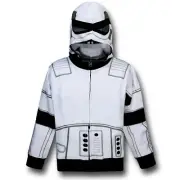 Disney Star Wars Storm Trooper ZipUp Hoodie Size XS 4-5 New Jacket Child costume