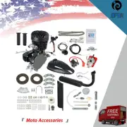 100cc Motor Bike Kit Bike Motorized 2Stroke Petrol Gas Engine Set Black Full Set