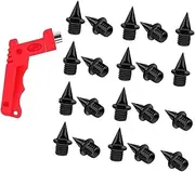 [Perfeclan] 20Pcs Track Shoe Spikes with Wrench Sturdy Convenient Short Distance Running Spikes for Outdoor Short Running Training Sports
