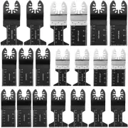 20PCS Metal Wood Mix Oscillating Multitool Quick Release Saw Blds Universal Ca