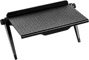 1pc Shelf Tv Stand Storage Shelves Tv Mount Laptop Stand Storage Rack Computer Holder Monitor Stand Phone Stand Laptop Elevated Rack Multifunction Sundries Rack Plastic Black jojofuny
