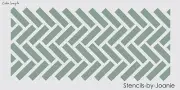 24" Stencil Herringbone Texture Brick Paver Celtic Weave Design Background DIY
