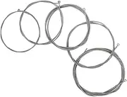 VICASKY 5pcs Electric Bass Strings Alloy Wrapped High Carbon Nickel Steel Bass String Replacement Parts