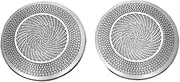 ATATQH Car Door Panel Loudspeaker Sound Pad Stereo Audio Speaker Cover Interior Auto Accessories Compatible for BMW 1 Series E81 E82 E87 2007-2011(2 Pcs Silver)