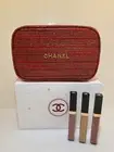 CHANEL Holiday 2022 Sheer Genius Lip Gloss Trio Gift Set CHANEL Tweed Bag