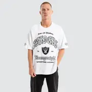 [Nena and Pasadena NFL] Las Vegas Raiders Coach Loopback Tee White