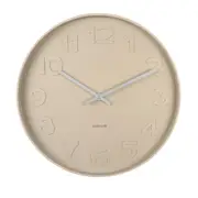 Karlsson Mr Brown Wall Clock Sand Brown 38x38x6cm