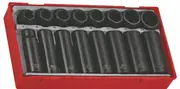 Teng TT9116 - Socket Set - Deep Impact 1/2"