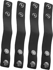 [Kisangel] Men's Belt Buckle Holders 4 Pack Elastic Retainer Clips for Outdoor Activities Duty Pant Straps Comfortable Design