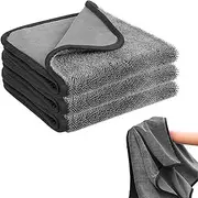 3PCS Shiny Bath Drying Towel, Shiny Wipes Bath Drying Towel, Super Absorbent Microfiber Bath Towels, Black Bath Towels for Bathroom,Car Home Office Cleaning