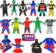 NEW SIZE 1-12 KIDS COSTUMES GIRLS DRESS UP PARTY SUPERHERO DISNEY TODDLER CHILD