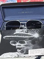 Elton John DODGER STADIUM Unisex Sunglasses White Royal Blue/Polarized Navy 56mm