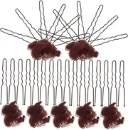 ARTSEWPLY 1 Set Bun Nets for Women Elastic Mesh Hair Accessories Breathable Hair Nets Shaped Clips for Dancers Formal Events Everyday Hairstyles Clips