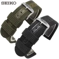 在飛比找蝦皮購物優惠-SEIKO 精工5號 機械表更換錶帶帆布錶帶配件snk809