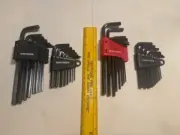 NEW CRAFTSMAN 44 Pc SAE & METRIC MM - SHORT & LONG Allen / Hex Key Wrench Set