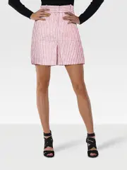 Striped Linen Shorts