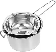 DINHEAROM 1Set Double Boiler Pot Stainless Steel Melting Pot for Chocolate Butter Candy Wax Versatile Heating for Baking Cooking Candle Making
