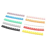 10 PCS 0-9 Coded Clip-on Plastic Colorful Cable Identification Wire Marker