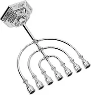 EPIGEIST Israel Menorah Branch Candle Holder Retro Candelabrum for Home Decor Elegant Tealight Stand for Dining Tables Banquets and Present Giving Height