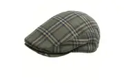 DENTS Quilted Flat Ivy Cap Hat Driving Newssboy Elastic Back Cabbie
