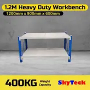 1.2m Heavy Duty Warehouse Workbench Shelves Work Bench Garage Rack Work Bench-G