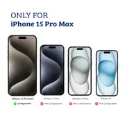 iPhone 15 Pro Max Rugged Armour Case Cover with 360o Rotation, Belt Clip, and Kickstand - Tough and Shockproof Protection - Red