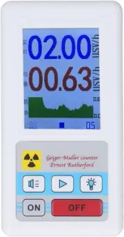BR 6 Geiger Counter Nuclear Radiation Detector Monitor Dosimeter with LCD Displa