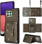 Wallet Case for Samsung Galaxy A22 5G with Shoulder Strap, 6 Card Slots Thin Sli