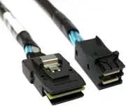 CY Internal Mini SAS SFF-8087 to Mini SAS High Density HD SFF-8643 Data Server Hard Disk Raid Cable 50cm