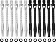 Emsea 12PCS Dart Shafts with Rubber O-Rings Standard 2BA Thread Harrow Stems ...