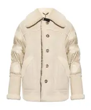 Moncler Grenoble Apres Ski Panelled Jacket 3,4 sand beige