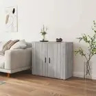 vidaXL Sideboard Grey Sonoma 80x33x70 cm Engineered Wood HEE