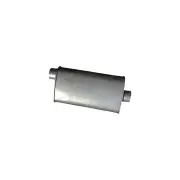 Redback Universal Muffler - 10" x 4" Oval 14" Long 2 1/2" Offset/Centre Triflow