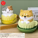 現貨🌸日本 DECOLE CONCOMBRE 柴犬 貓 陶瓷加濕器 擺飾 素燒陶器 免插電 環保加濕器 新年 交換 禮物
