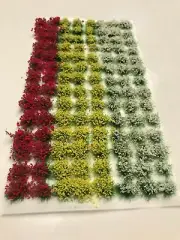 Self-Adhesive mixed Flowering Static Grass Tufts 6mm high