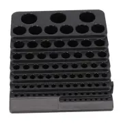 Compact and Convenient Drill Bit Storage Box Milling Cutter Organizer Black