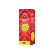 CALLAWAY Golf Ball CHROME SOFT Triple Track Yellow Ball 3 Pieces BL CG CHRMSFT Y