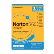 NORTON 360 DELUXE 3 DEVICES 1YR RETAIL BOX VPN DARKWEB