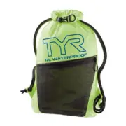 TYR Alliance Waterproof Sackpack Fluorescent Yellow Draw String Bag Hiking NEW