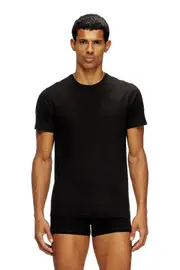 [Diesel] Diesel - 2-pack T-shirts in fluid jersey - Tops - Man - Black M Black