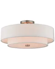 Livex Claremont 4 Light BN Ceiling Mount