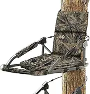 Hunting Tree Support Seat - Waterproof and Insulated Cushion with Adjustable Straps | Comfortable Folding Seat Pad for Stand, Climbing Equipment, Outdoor Hunting, Winter Camouflage