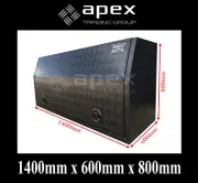 BRAND NEW TOOLBOX 2.5MM CHECKER POWDER COAT TOOL BOX-UTE TRUCK STORAGE-1468FCPBL