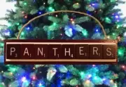 Chapman University Panthers Christmas Ornament Scrabble Tiles HandCrafted in USA