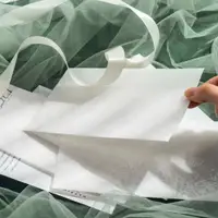 在飛比找ETMall東森購物網優惠-硫酸紙白墨信封套裝 簡約半透明信紙明信片收納信封袋 5張入